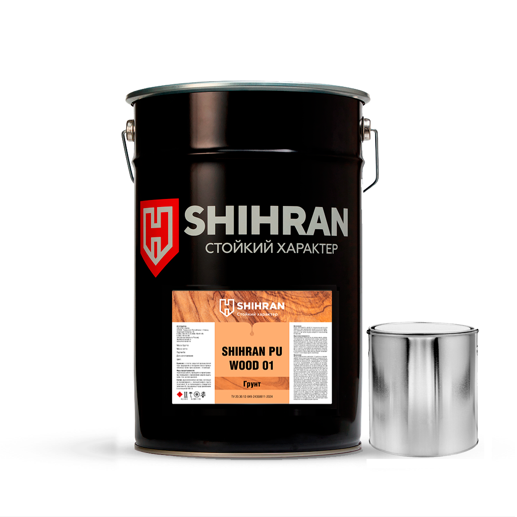 Грунт SHIHRAN PU WOOD 01 белая 22.5+1.7 кг
